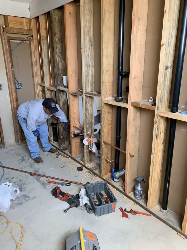 Commercial rough-in plumbing for Commercial Plumbing in Nicholtown